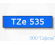Tze-535 Лента стандартная ламинированная, длина 8 метров,  ширина 12 мм, белая на синем.
