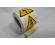 sft20005 Знак "Опасность поражения электрическим током" - этикетка треугольник 23 мм из желтого винила с усиленным клеем 1000 шт в рулоне
