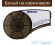 M21-500-595-BR Виниловая лента шириной 12,7 мм белые буквы на коричневом фоне.