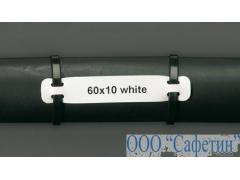 BM71H-2-7643-WT Этикетки Heatex 75 мм x 10 мм бирка под два хомута .